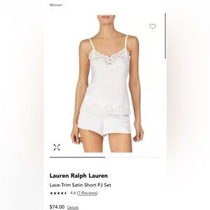 Ralph Lauren Ivory Pajama Set